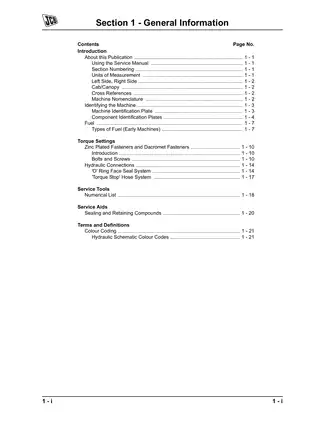 JCB 2CX, 210, 212 Backhoe Loader service manual Preview image 5