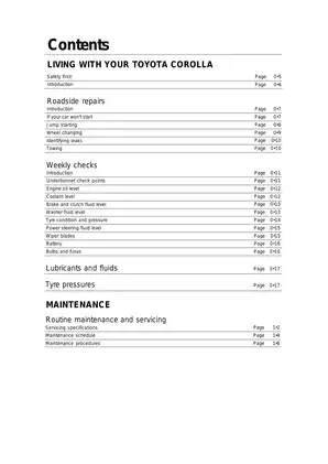 1995-2001 Toyota Corolla E110 owners workshop manual Preview image 2