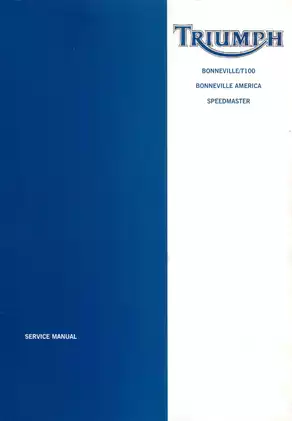 Triumph Bonneville Motorcycle Service Manual (2002) - Expert Repair & Maintenance Guide