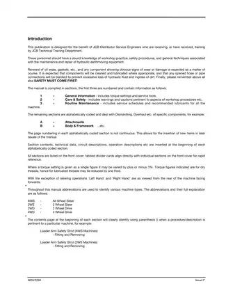 JCB 3CX & 4CX Service Manual - Comprehensive Guide for Technicians Preview image 3