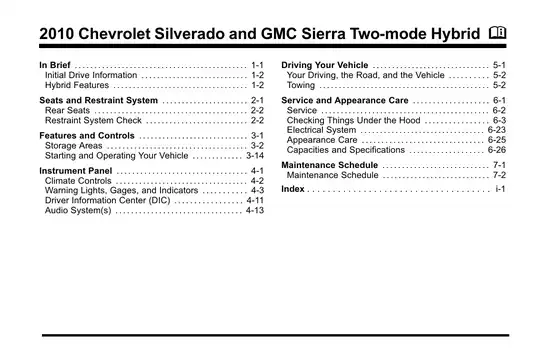 2009-2010 Chevrolet Silverado Hybrid repair manual