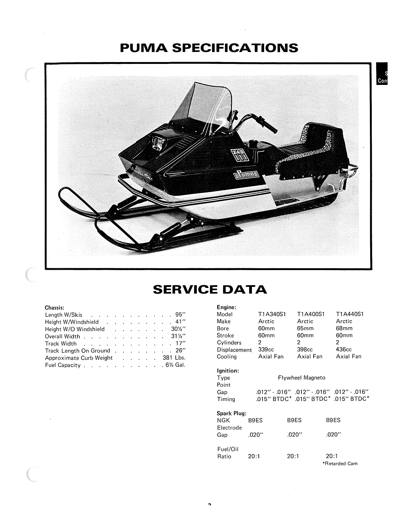 1971-1973 Arctic Cat Lynx Puma Cheetah Panther Kitty Cat shop, repair manual Preview image 5