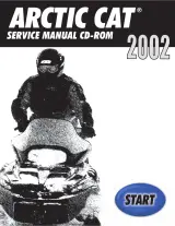 2002 Arctic Cat 120 cc, 370 cc, 440 cc, 500 cc, 550 cc, 570 cc, 600 cc, 800 cc, and 1000 cc Snowmobile Service Manual (P/N 0734-451) – preview page 1