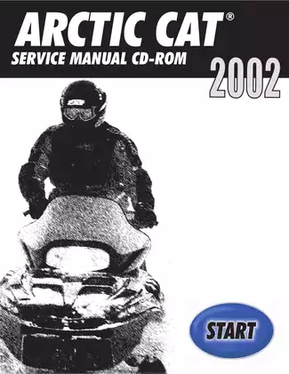 2002 Arctic Cat snowmobile service manual Preview image 1