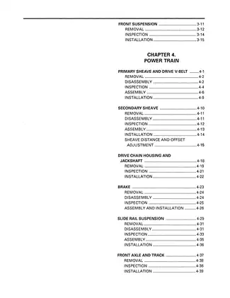 1991-1993 Yamaha Exciter EX 570, EX 570 R II snowmobile manual Preview image 5