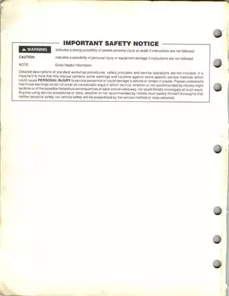 Honda TRX300FW ATV Repair Manual | Comprehensive Service Guide Preview image 2