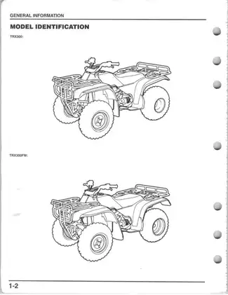 1995-2000 Honda TRX300, TRX300FW sport ATV repair manual Preview image 5
