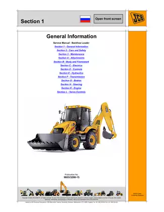 JCB Service Manual for Backhoe Loader - Essential Maintenance Guide (2004 Edition) Preview image 3