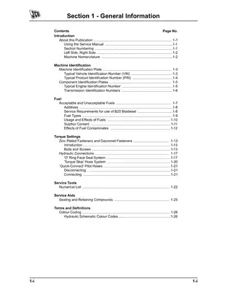 JCB Service Manual for Backhoe Loader - Essential Maintenance Guide (2004 Edition) Preview image 5