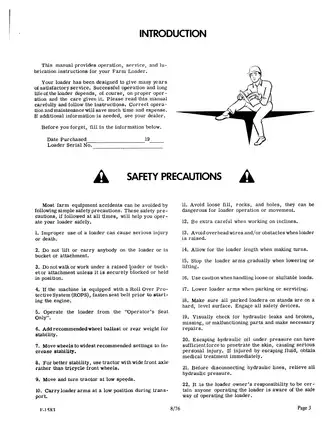 Kubota Kubota 1200,  L-175, L-185, L-225, L-225-DT, L_245, L-245DT, L-285 owners manual Preview image 4