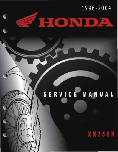 1996–2004 Honda XR250R Factory Service Manual (OEM)