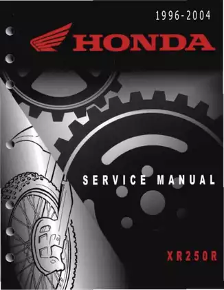 Comprehensive Honda Motorcycle Service Manual (Year: '96-'97)