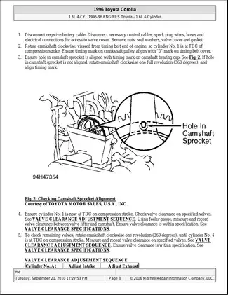1993-1997 Toyota Corolla engine manual Preview image 3