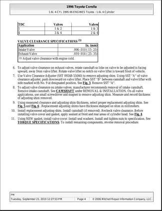 1993-1997 Toyota Corolla engine manual Preview image 4