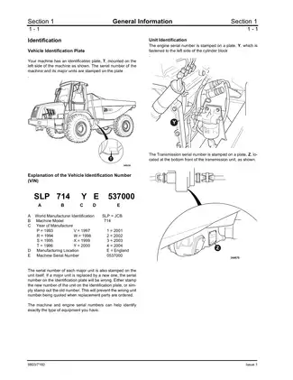 JCB Articulated Dump Truck Service Manual - Models 714 & 718 Preview image 5