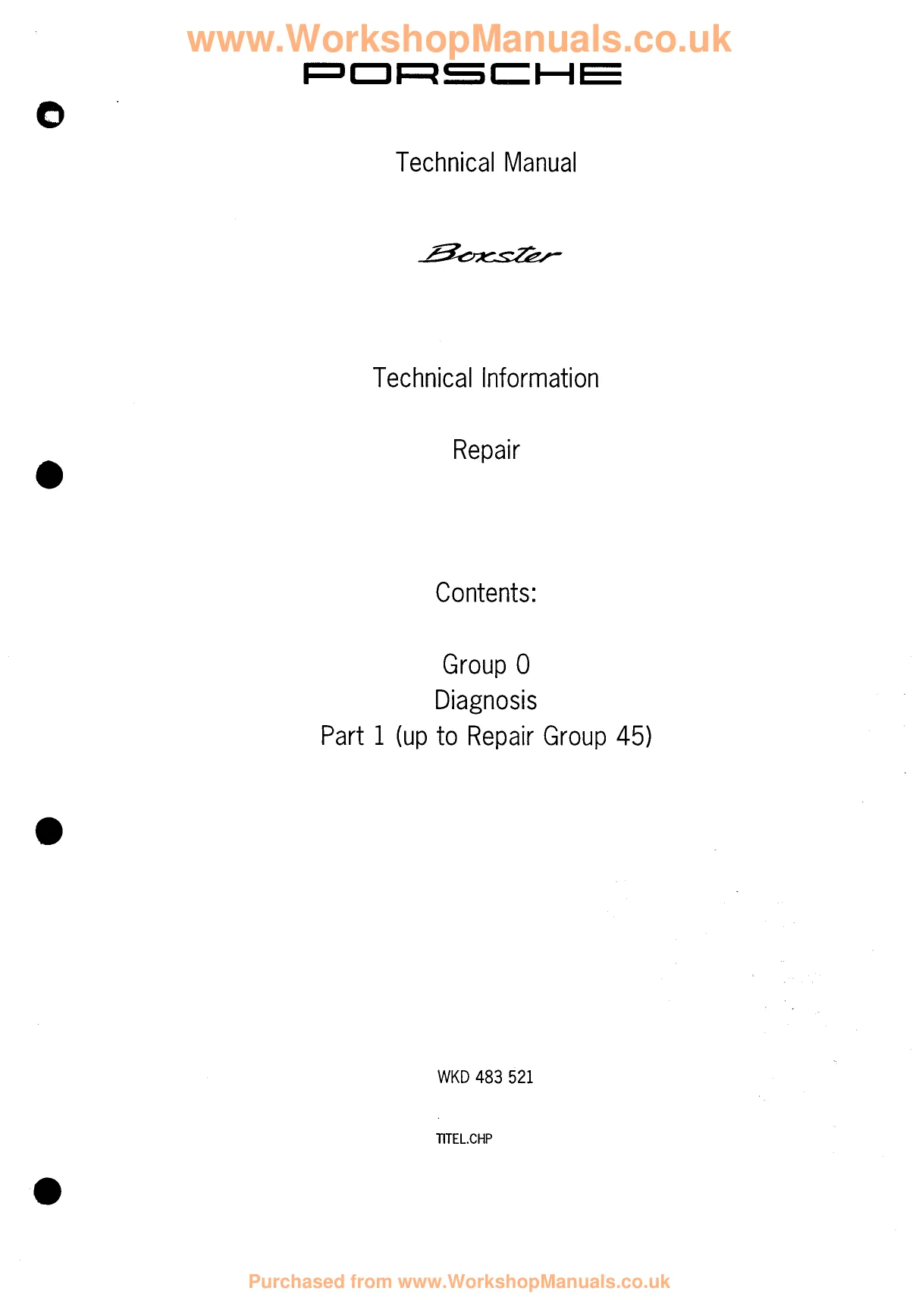 1998-2004 Porsche Boxster 986 manual