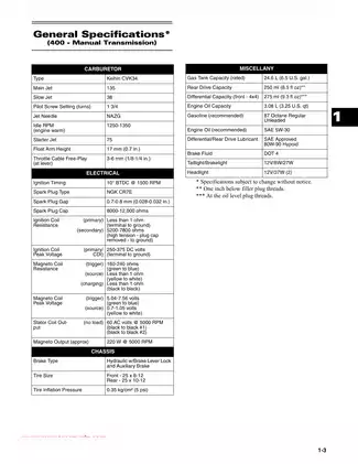 2007 Arctic Cat 400, 500, 650, 700 repair manual Preview image 5