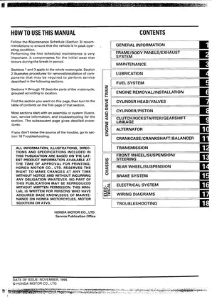 Honda XR400 repair manual Preview image 3