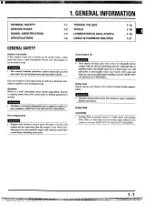 1995 Honda XR400 Service Manual (P/N 62KCE00) – preview page 2