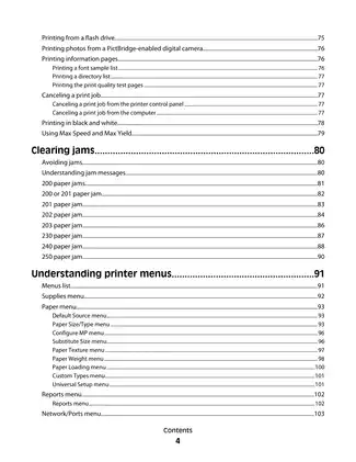 Lexmark C734, C736, C734N, C734DN, C734DNW,  C736N, C736DN, CS736DN color laser printer user´s guide Preview image 4