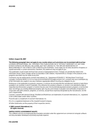 Lexmark E450DN laser printer service manual Preview image 2