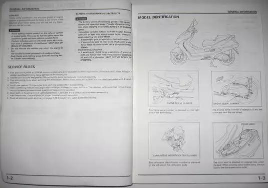 Comprehensive Service Manual for Honda FES250 Scooter Preview image 3