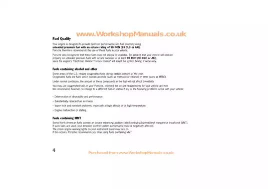 Porsche Sports Car Owner's Manual - Comprehensive Guide & Safety Information Preview image 3