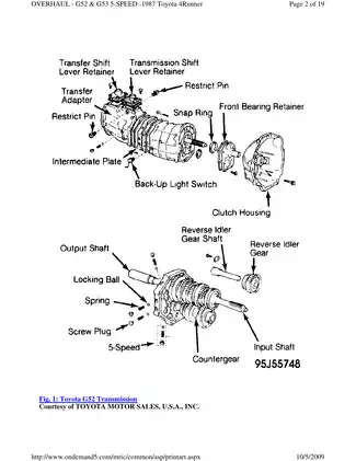 1984-1989 Toyota 4Runner manual Preview image 2