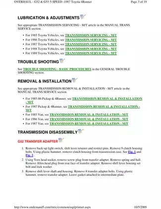 1984-1989 Toyota 4Runner manual Preview image 3