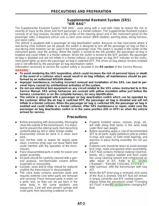 2000-2005 Nissan Frontier service manual Preview image 2