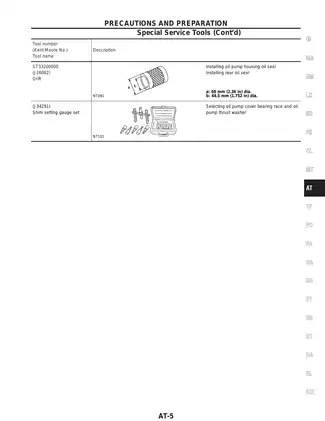 2000-2005 Nissan Frontier service manual Preview image 5