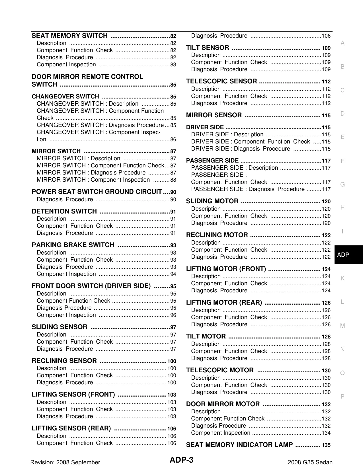 2008 Infiniti G35 repair manual Preview image 3