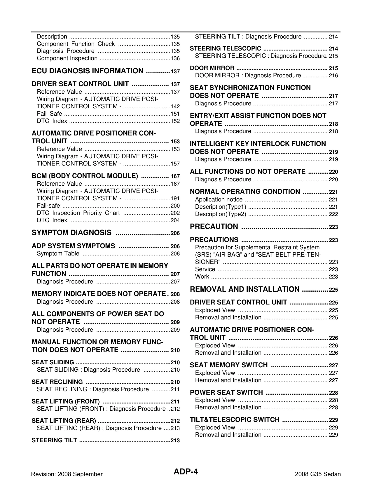 2008 Infiniti G35 repair manual Preview image 4