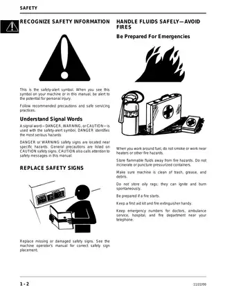 John Deere 240, 250 skid steer technical manual Preview image 4