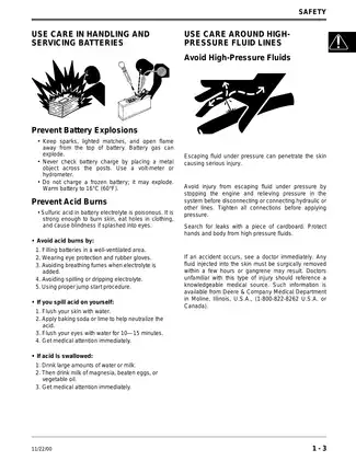 John Deere 240, 250 skid steer technical manual Preview image 5