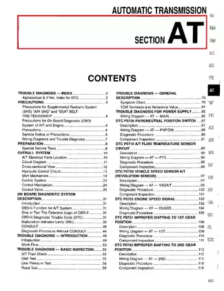 1997-2003 Infiniti QX4 automatic transmission manual