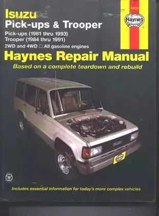 1981-1993 Isuzu Trooper SUV repair manual Preview image 1