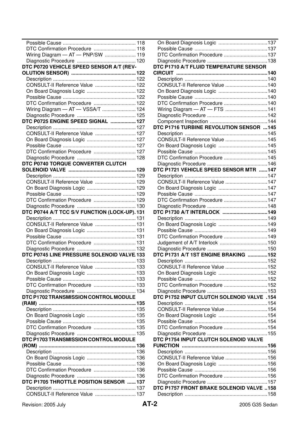 2005 Infiniti G35 repair manual Preview image 2