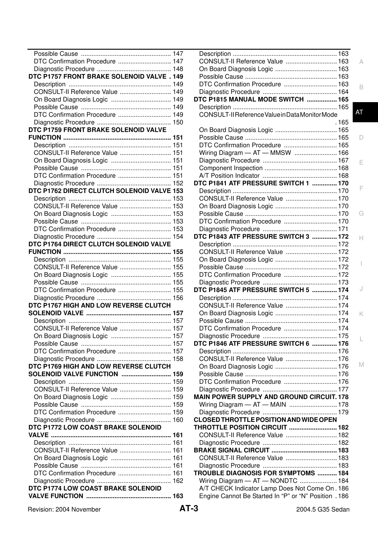 2004-2005 Infiniti G35 shop manual Preview image 3