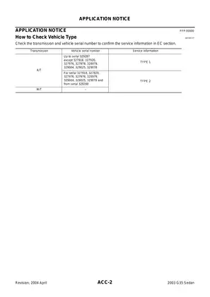 2003 Infiniti G35 service manual Preview image 2