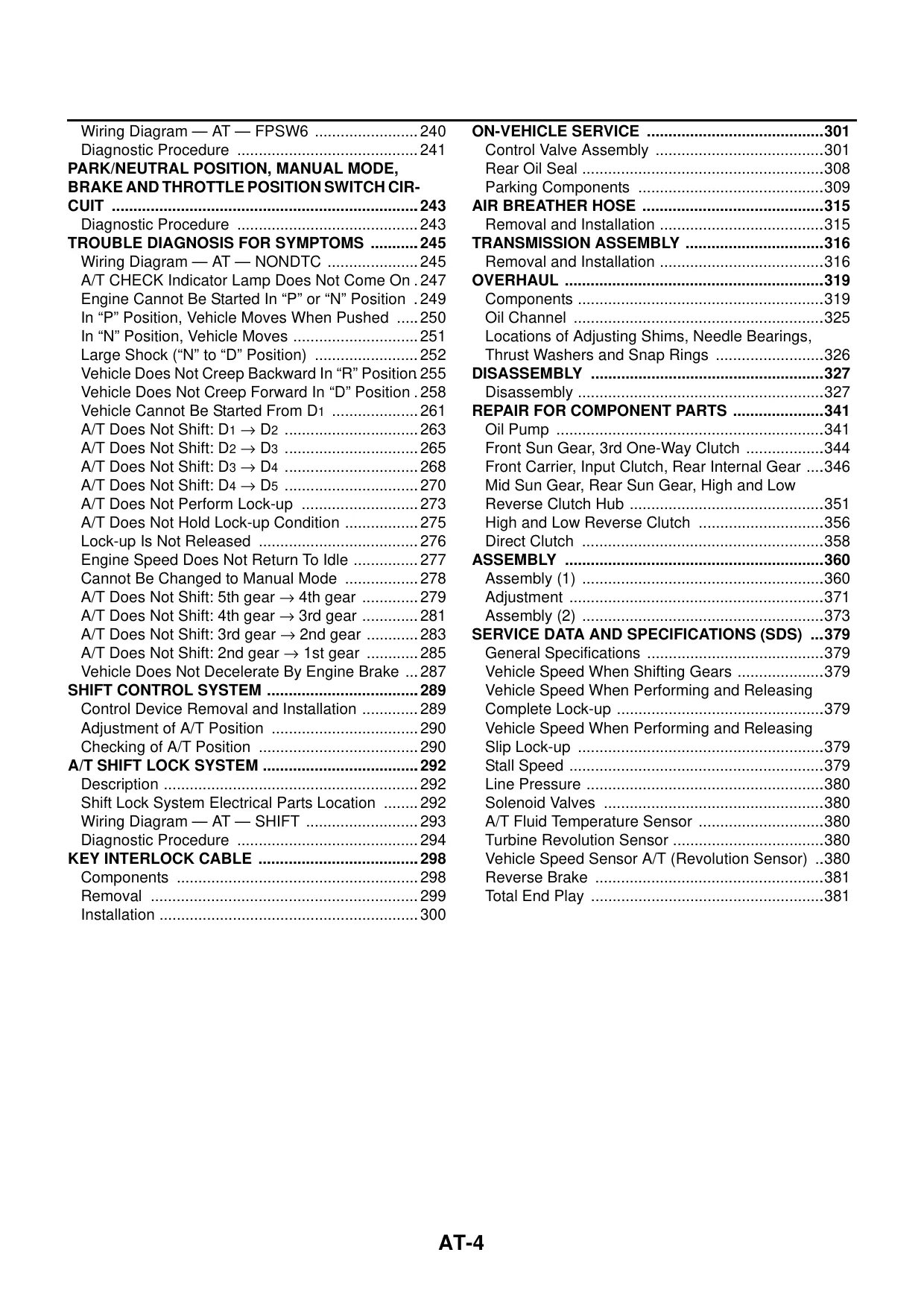 2004 Infiniti G35 repair manual Preview image 4