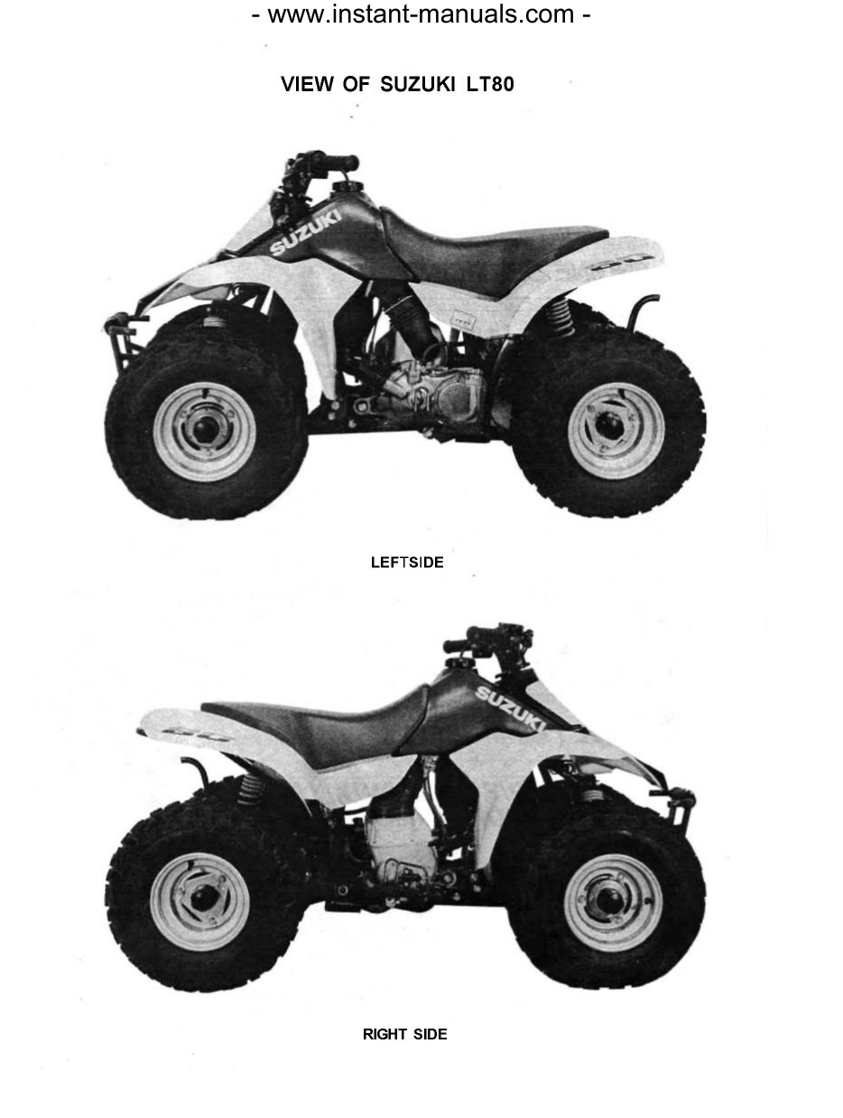 1986-2006 Suzuki  LT80 ATV repair manual Preview image 6