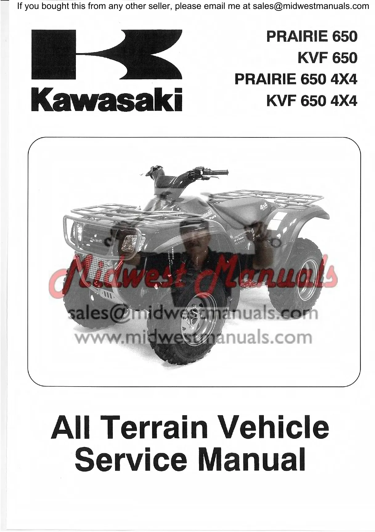 2002-2003 Kawasaki Prairie 650 KVF 650 Service Manual - Expert Repair Guide Preview image 2