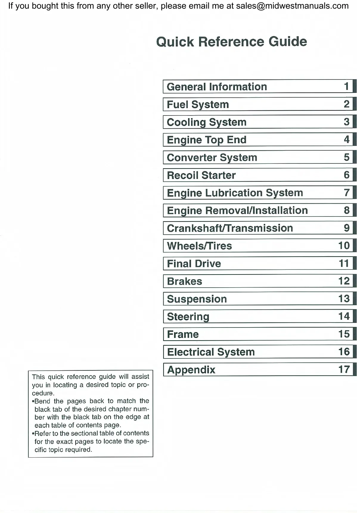 2002-2003 Kawasaki Prairie 650 KVF 650 Service Manual - Expert Repair Guide Preview image 3