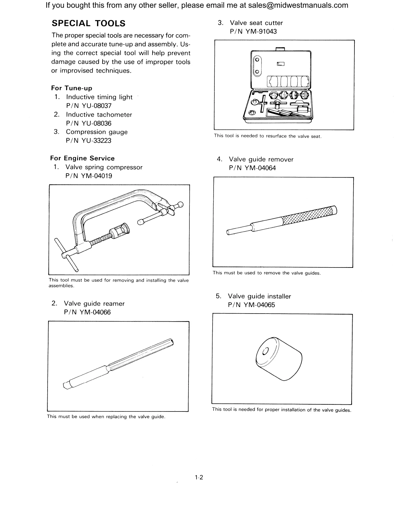 1985-1995 Yamaha Moto-4, 200, 225, 350 ATV repair manual Preview image 5