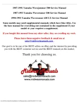 1987–1993 Yamaha Wavejammer / Waverunner 500 / 650 LX Factory Service Manual (OEM) – preview page 1
