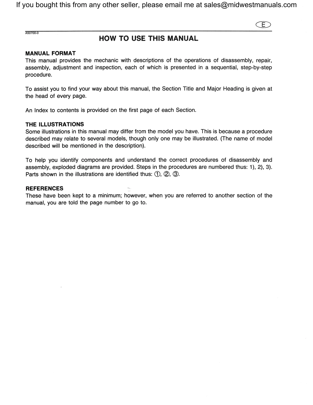 1991-1995 Yamaha 650-700 VXR/VXR Pro Series Waverunner Service Manual Preview image 2