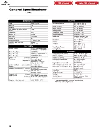 2005 Arctic Cat 250, 300, 400, 500, 500 TBX, 500 TRV, 650 H1, 650 V-Twin repair manual Preview image 2