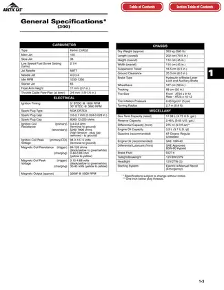 2005 Arctic Cat 250, 300, 400, 500, 500 TBX, 500 TRV, 650 H1, 650 V-Twin repair manual Preview image 3