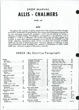 Allis Chalmers Model 160 Tractor 1970–1975 Shop Manual – preview page 1